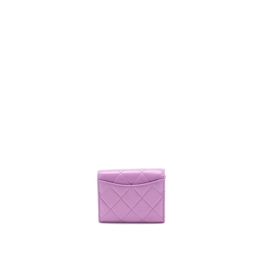 CHANEL CLUTCH ON CHAIN LAMBSKIN PURPLE SHW