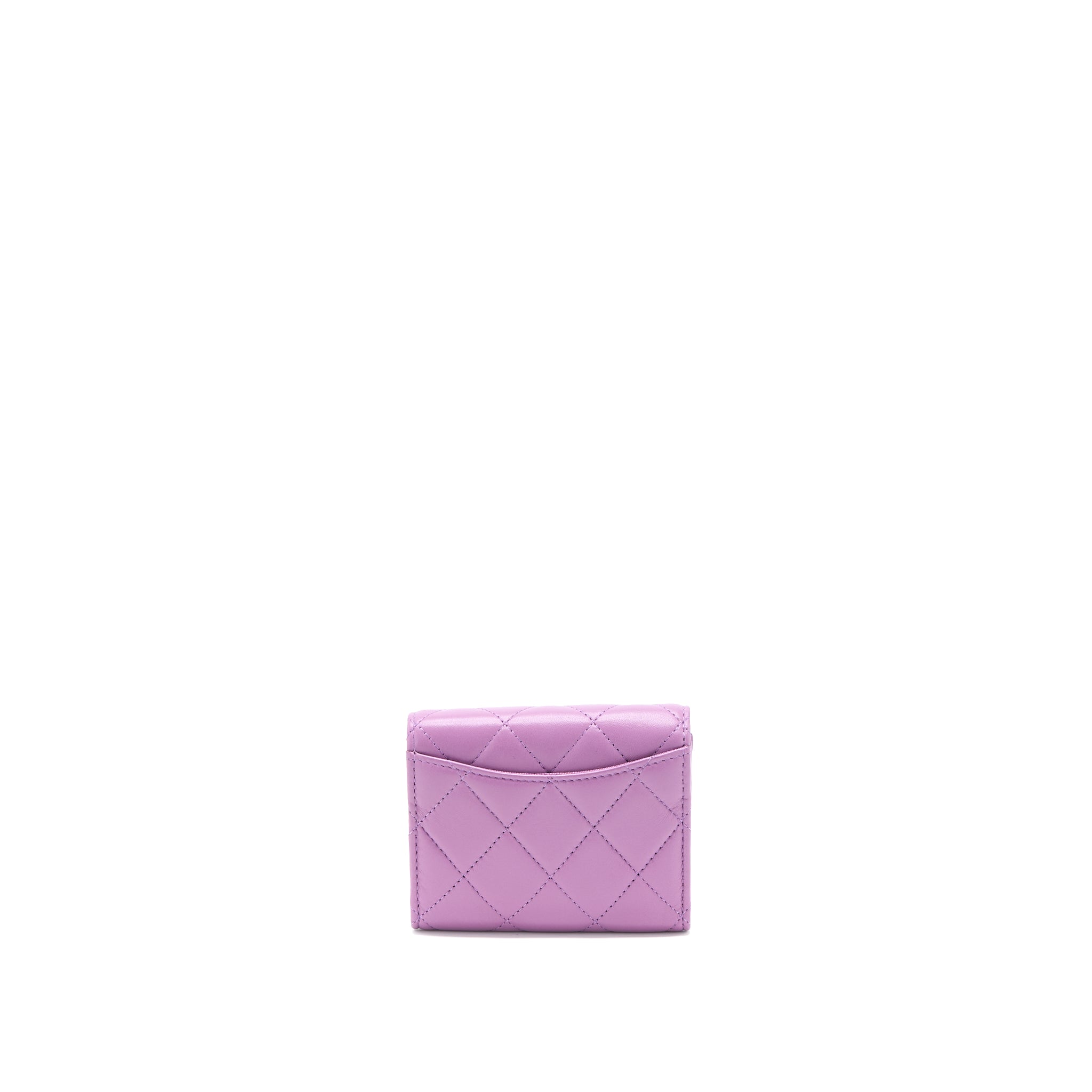 CHANEL CLUTCH ON CHAIN LAMBSKIN PURPLE SHW