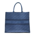 DIOR DENIM DIOR LOGO PRINT BOOK TOTE