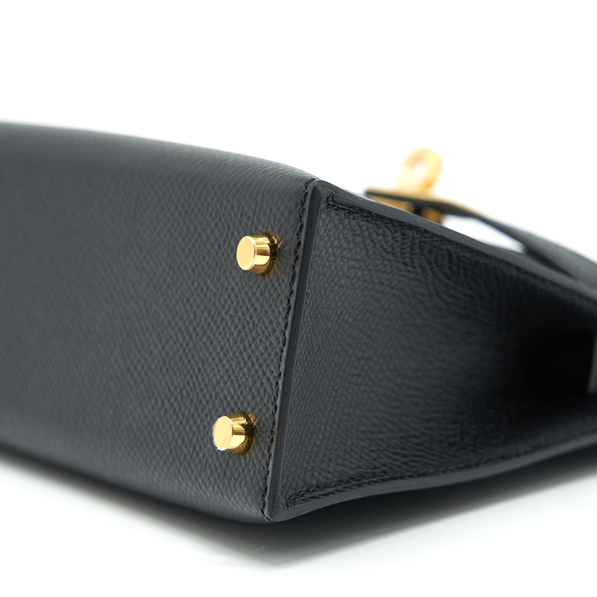 HERMES MINI KELLY Ⅱ EPSOM BLACK GHW