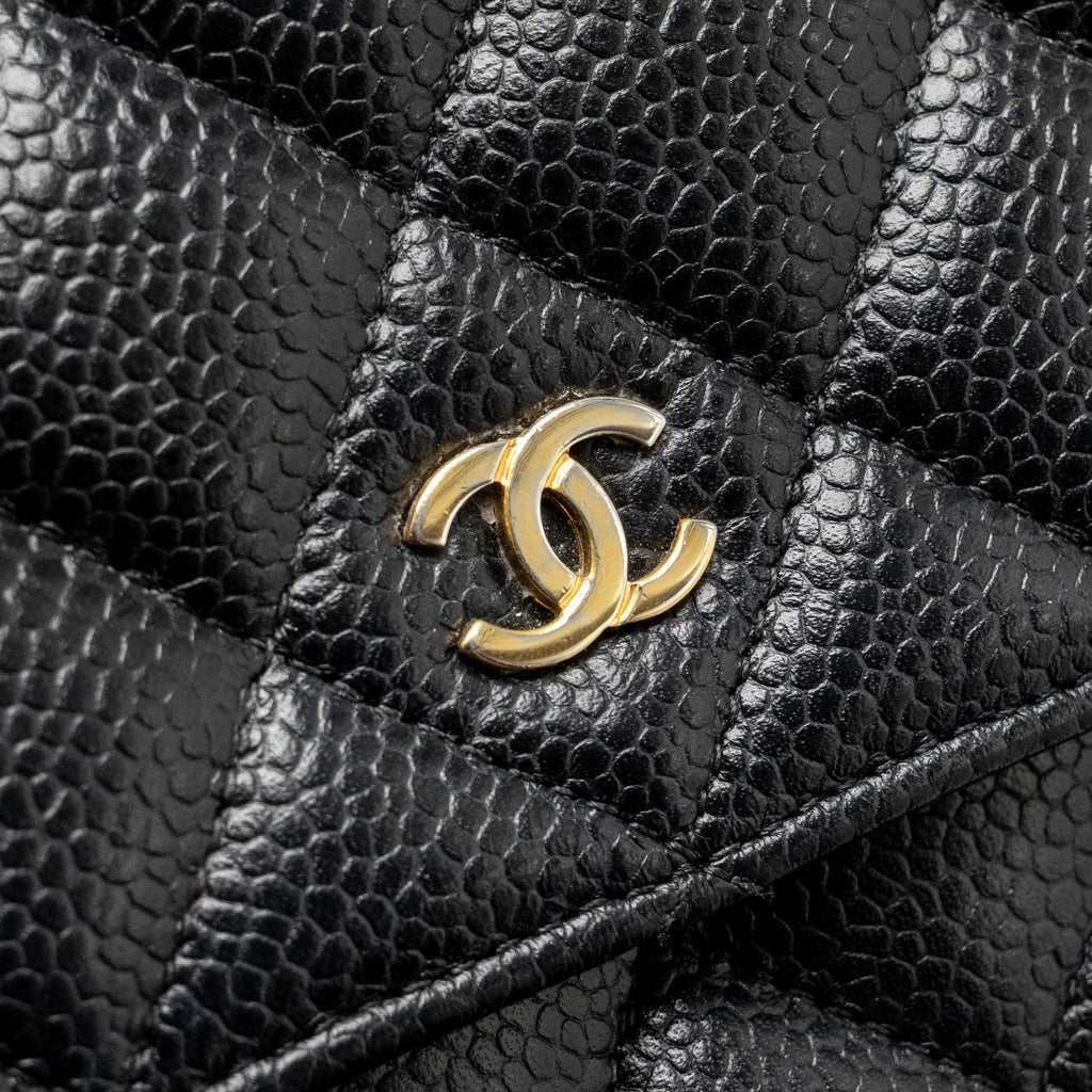 CHANEL CLASSIC WALLET ON CHAIN CAVIAR BLACK GHW