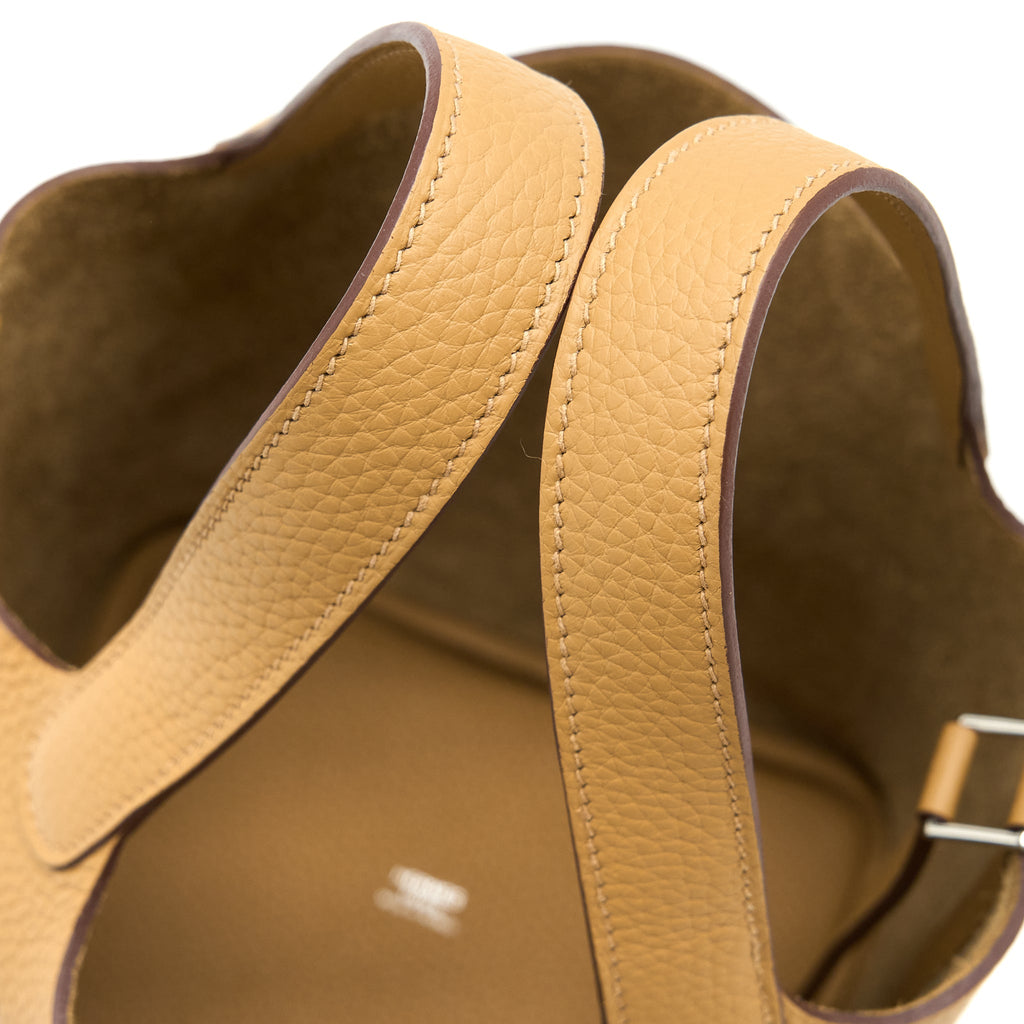 HERMES PICOTIN 18 LOCK BAG CLEMENCE BISCUIT SHW