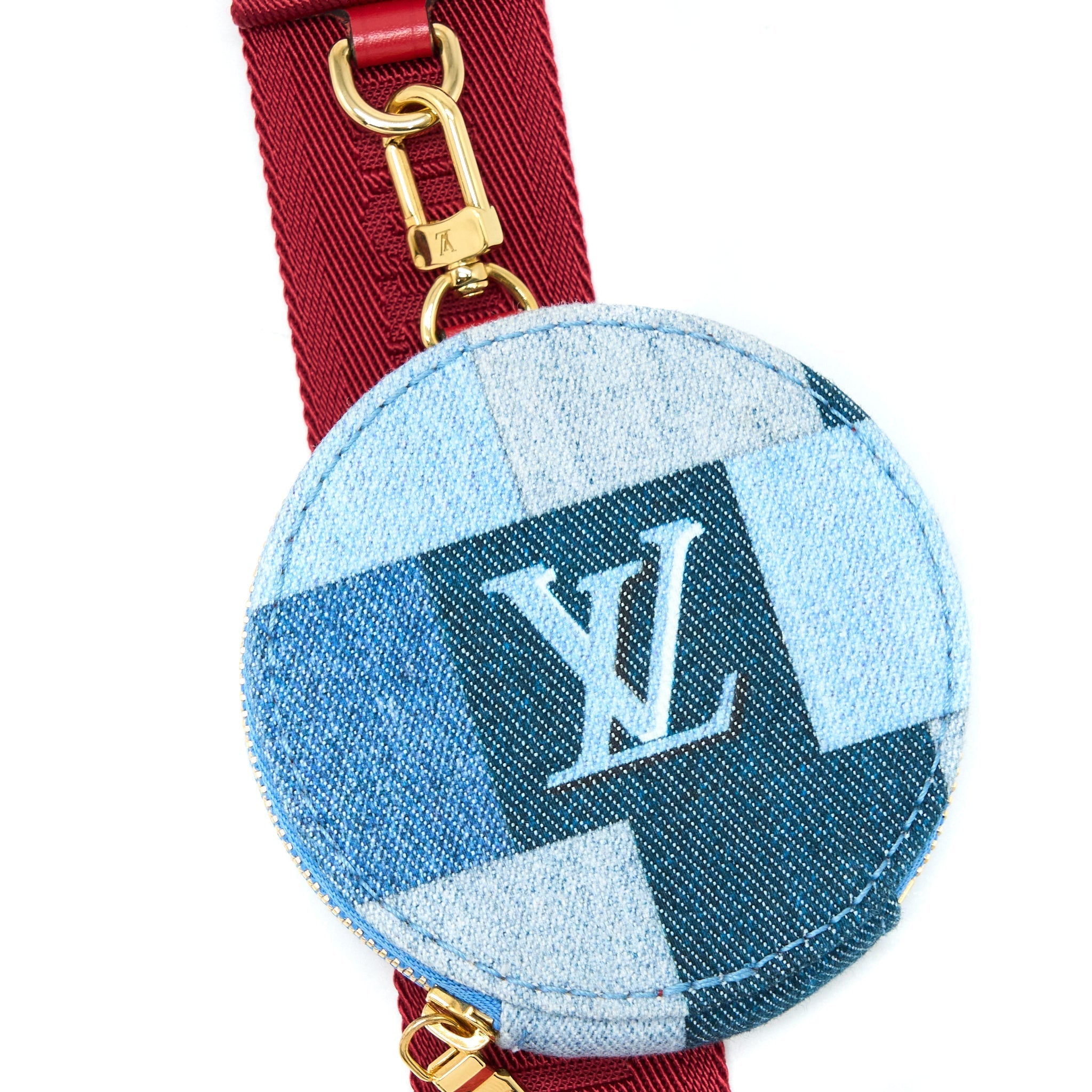 LOUIS VUITTON PATCHWORK MULTI-POCHETTE ACCESSOIRES BAG MONOGRAM DENIM GHW