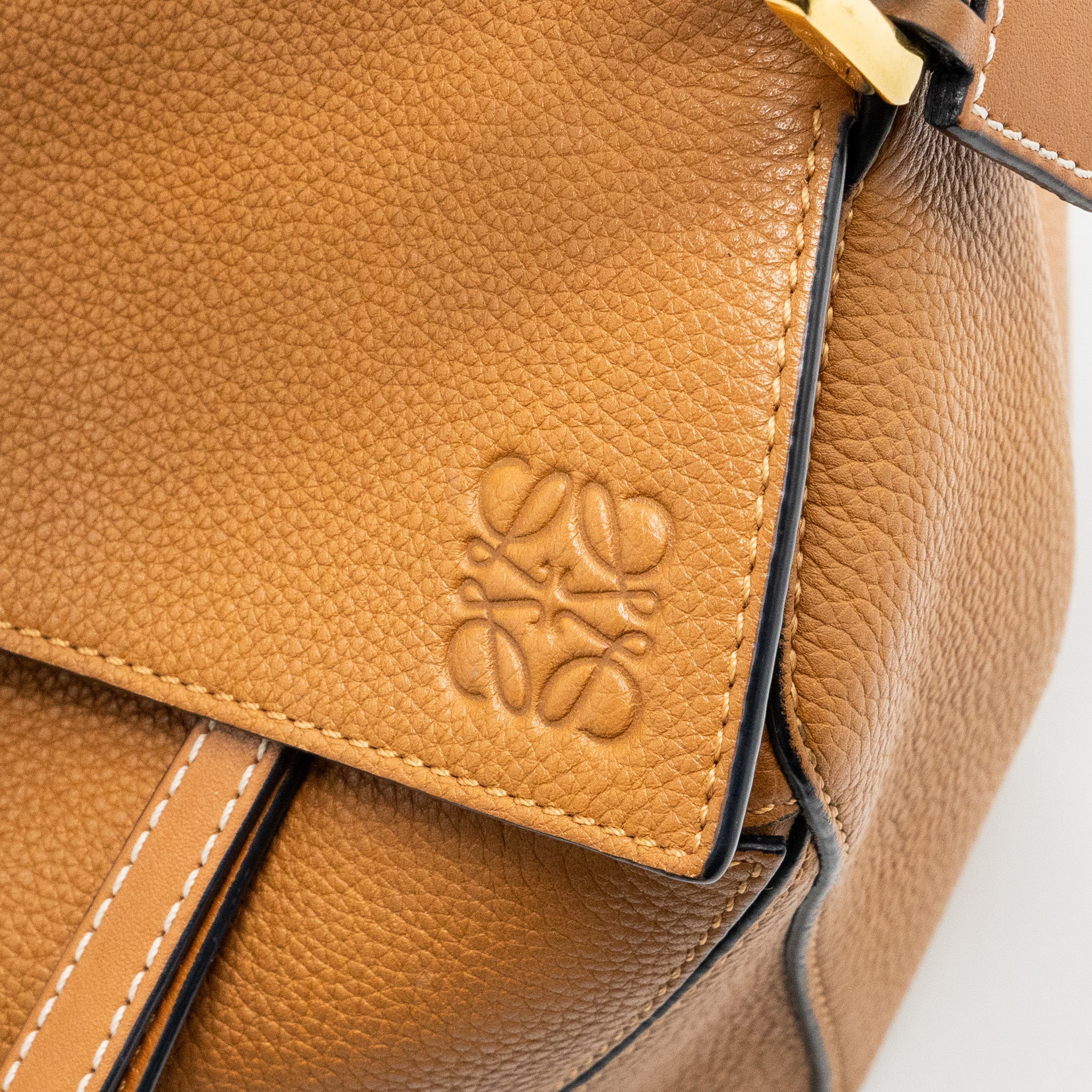 LOEWE MEDIUM PUZZLE BAG IN GRAINED CALFSKIN GOLD GHW