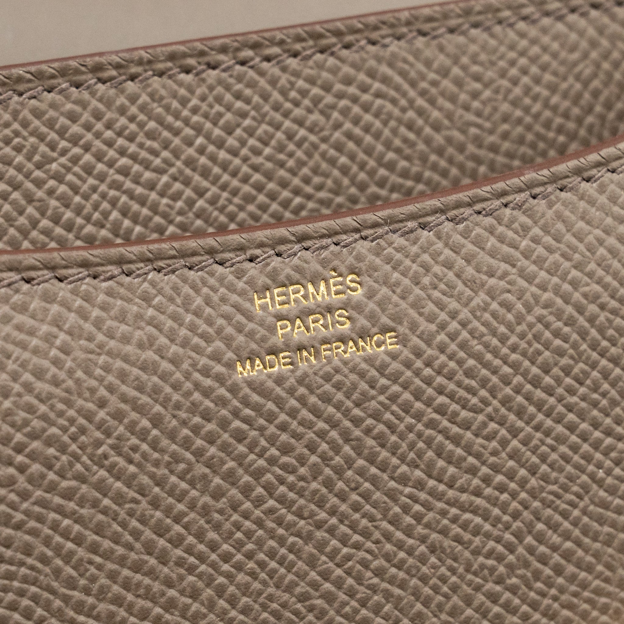 HERMES MINI CONSTANCE EPSOM GRIS ETAIN GHW