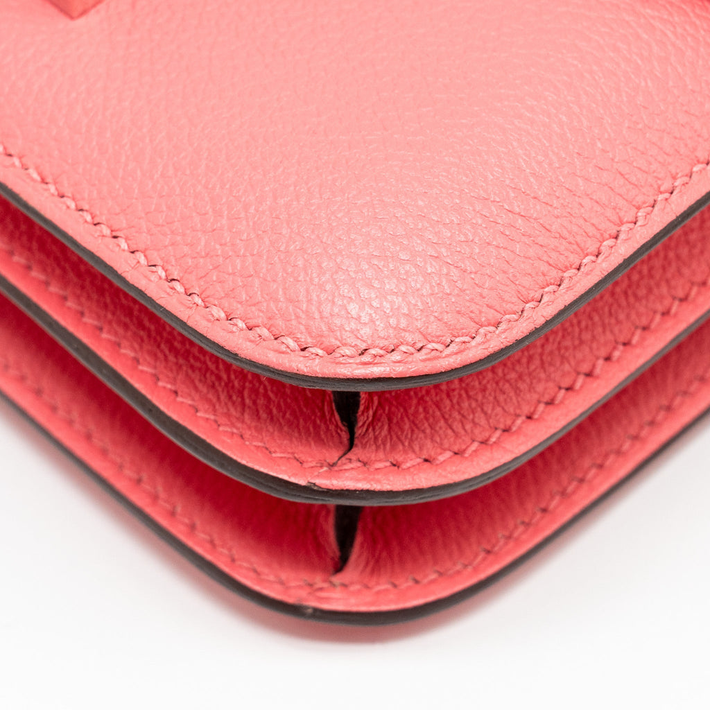 HERMES MINI CONSTANCE EVERCOLOR 8W ROSE AZALEE SHW