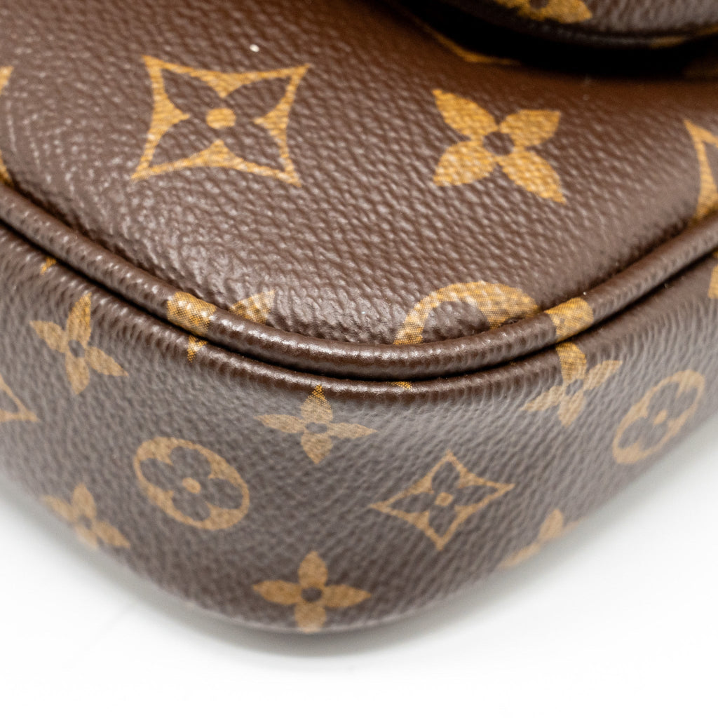 LOUIS VUITTON MULTI POCHETTE MONOGRAM CANVAS ROSE CLAIR GHW