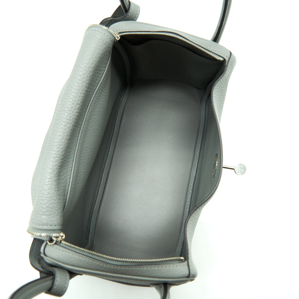 HERMES LINDY 26 CLEMENCE GRIS MOTTE SHW