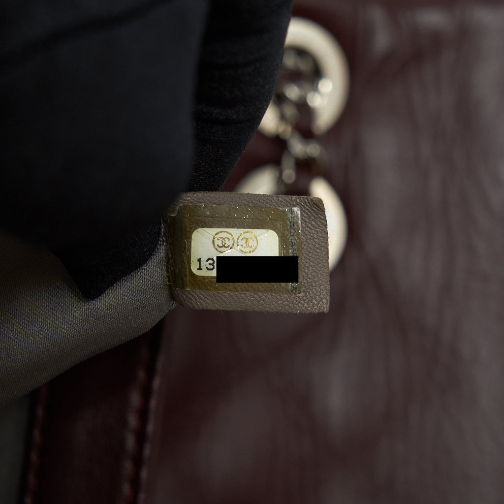 CHANEL COCO RAIN FLAP BAG LAMBSKIN BURGUNDY SHW