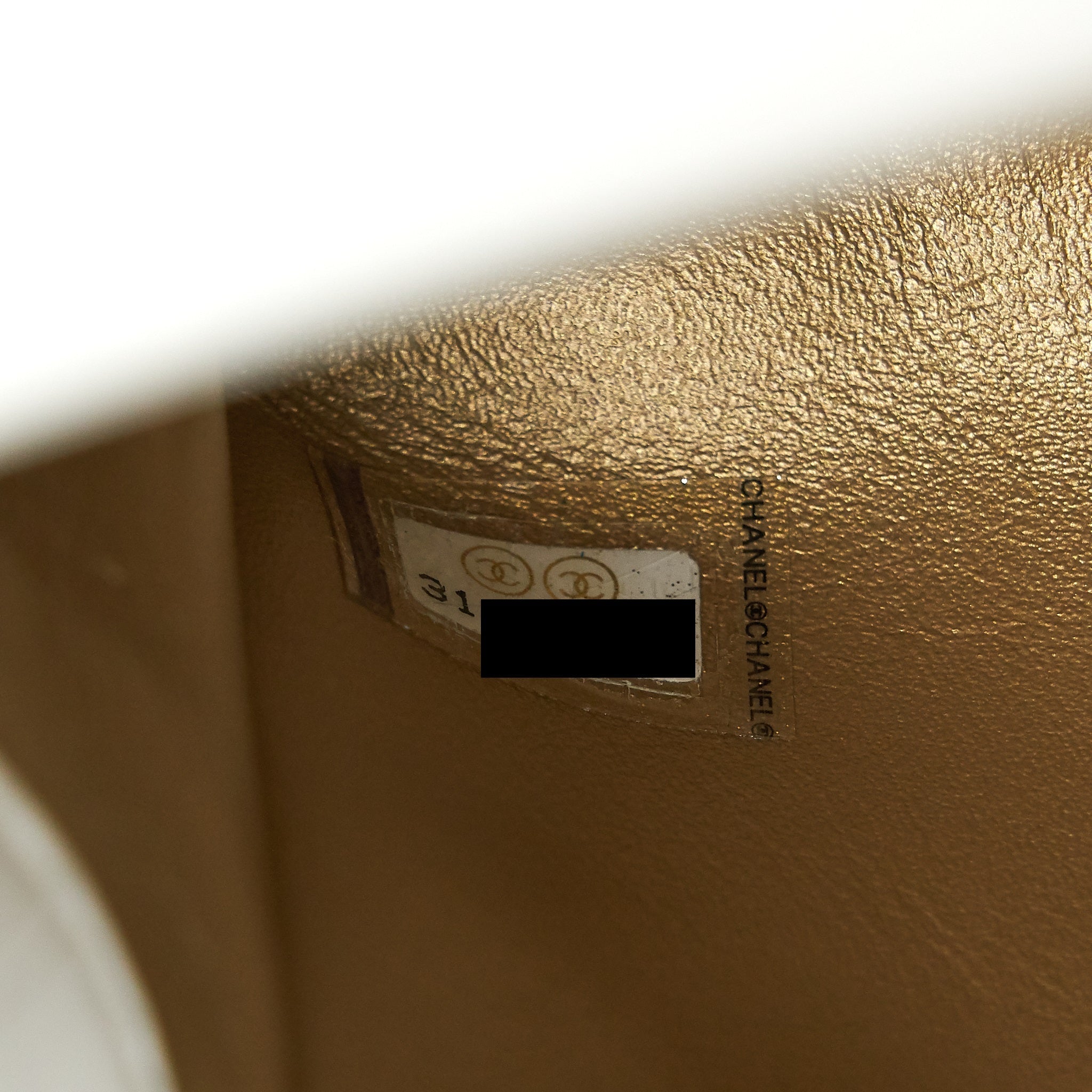 CHANEL MINI RECTANGULAR PEARL CRUSH WHITE GHW