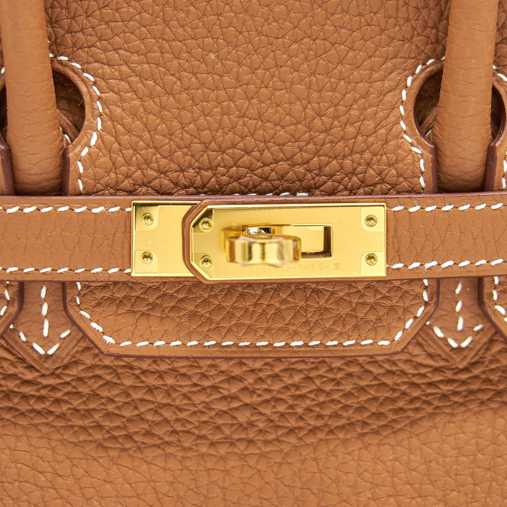 HERMES BIRKIN25 TOGO GOLD WITH GHW