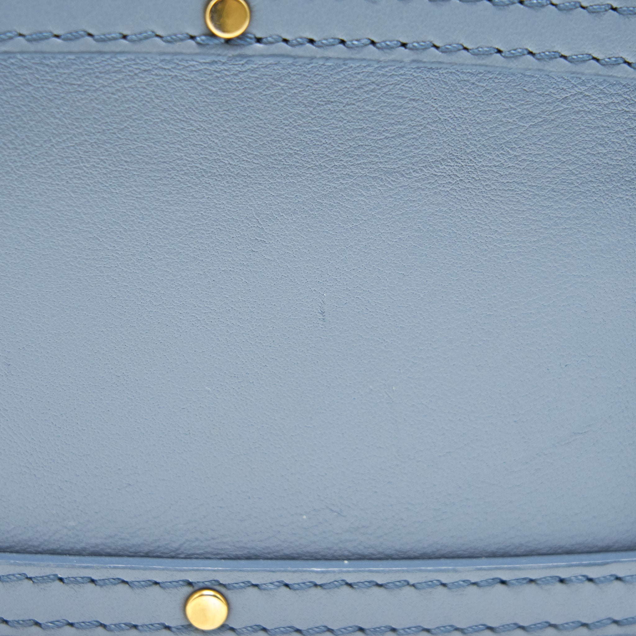 CHLOE ROY BUCKET LEATHER CROSS BODY BAG LIGHT BLUE