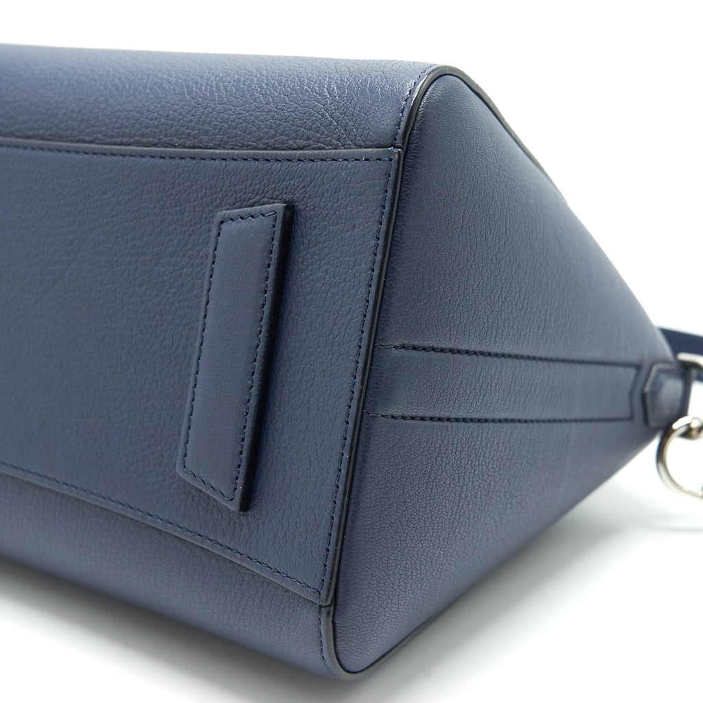 GIVENCHY SMALL ANTIGONA TOTE BAG NAVY SHW