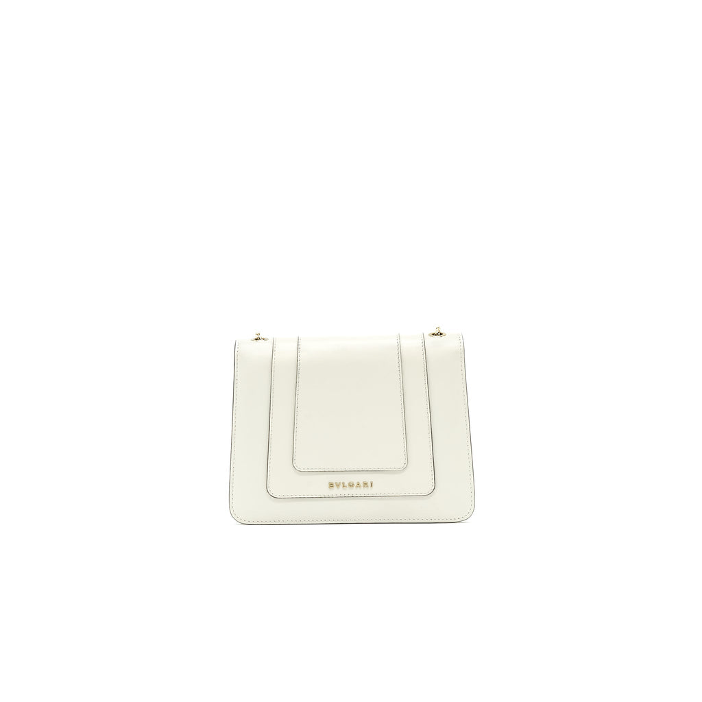 BVLGARI SERPENTI FOREVER CROSSBODY BAG WHITE