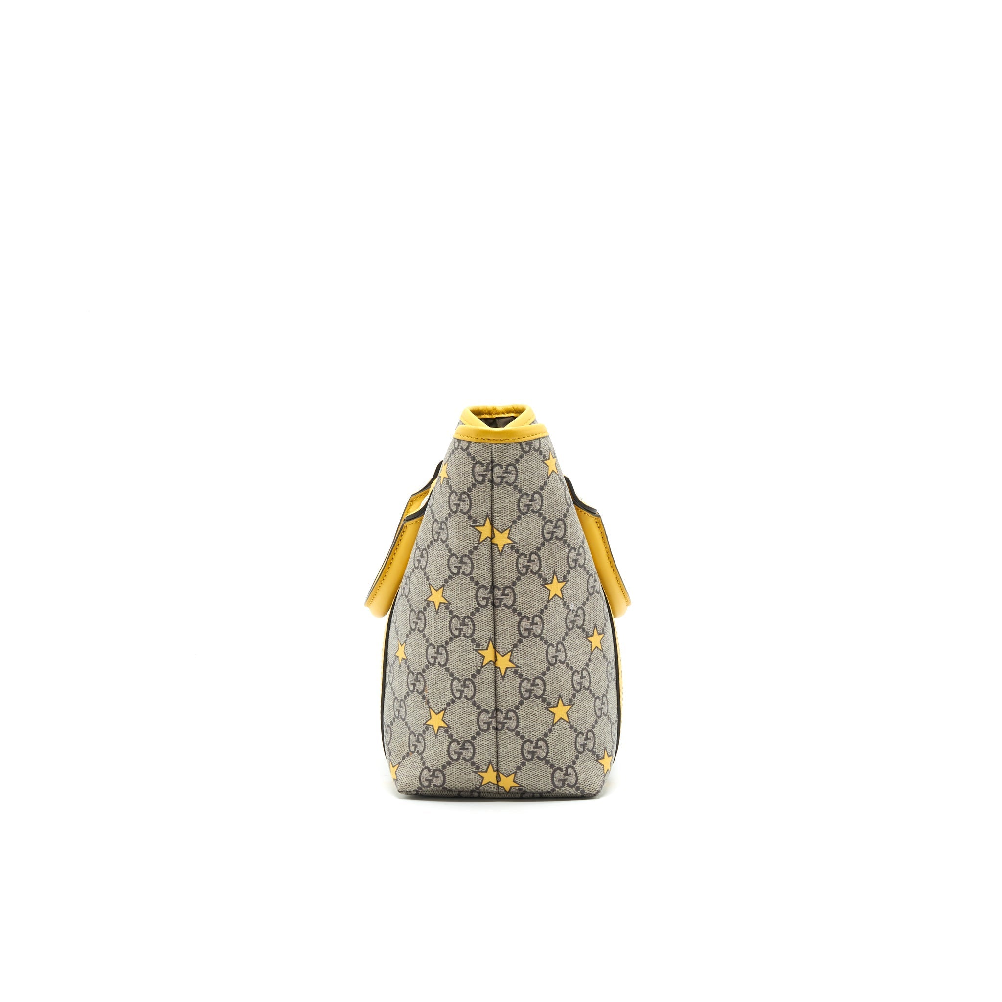 GUCCI KID'S GG SUPREME TOTE BAG YELLOW STAR