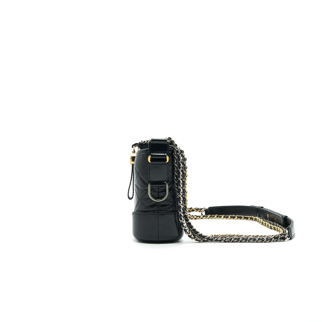 CHANEL SMALL GABRILLE HOBO BAG BLACK