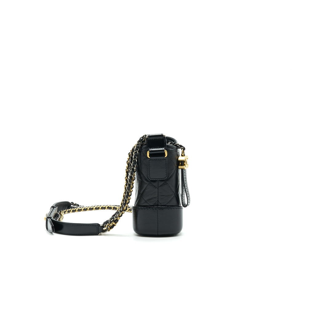 CHANEL SMALL GABRILLE HOBO BAG BLACK
