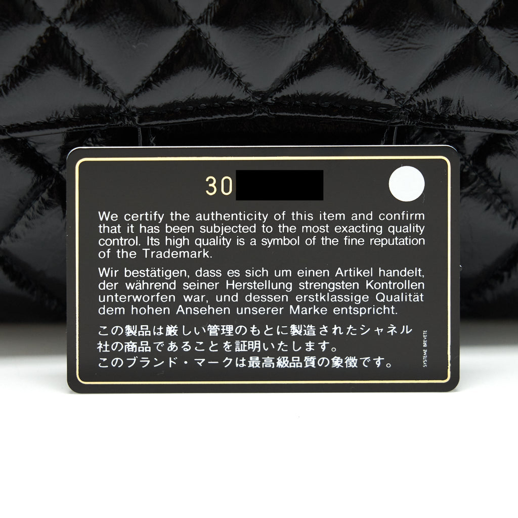 CHANEL MEDIUM CLASSIC DOUBLE FLAP BAG SHINY CRUMPLED CALFSKIN