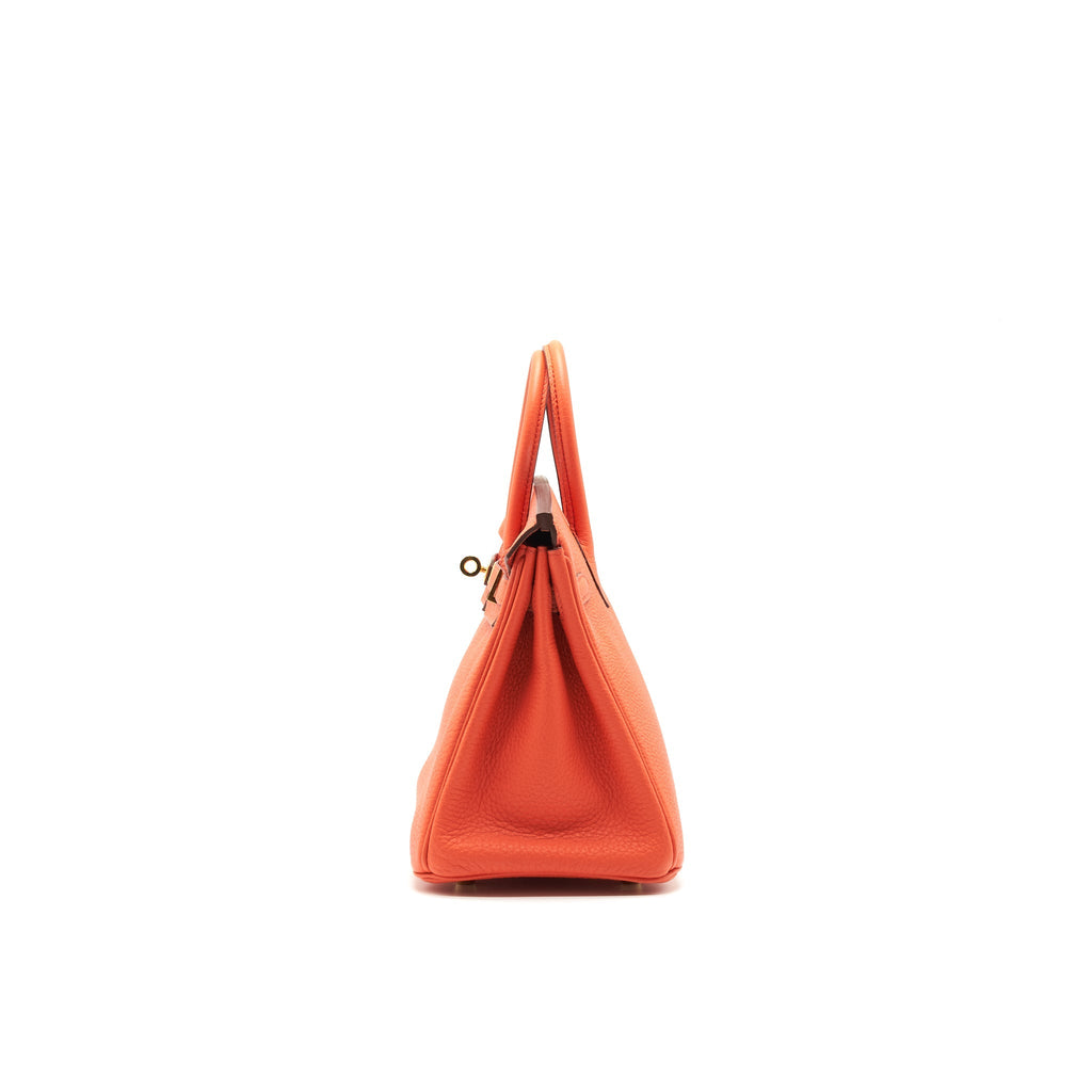 HERMES BIRKIN TOGO 25 ORANG POPPY