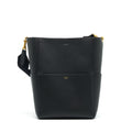 CELINE SANGLE BUCKET BAG BLACK WITH GHW