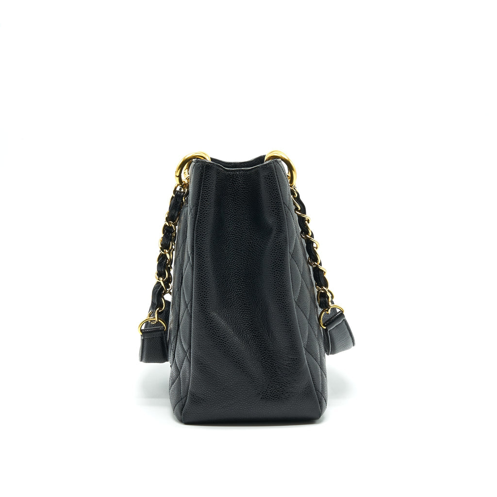 CHANEL CAVIAR GRAND SHOPPING TOTE GST BLACK
