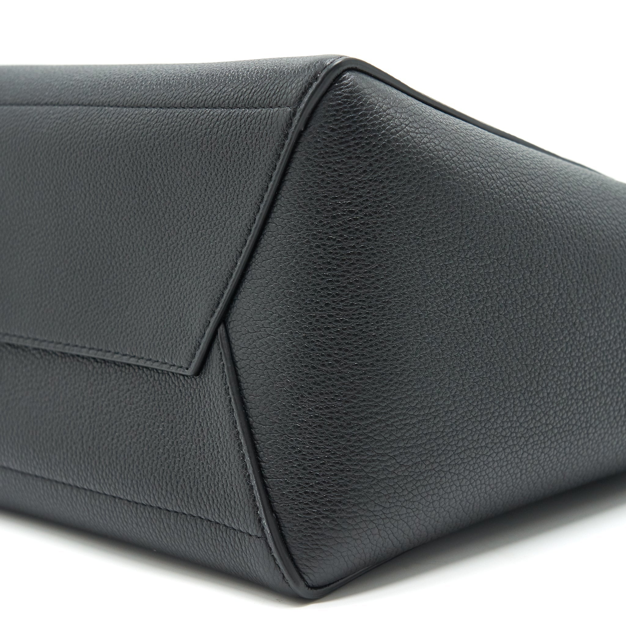 CELINE SANGLE BUCKET BAG BLACK WITH GHW