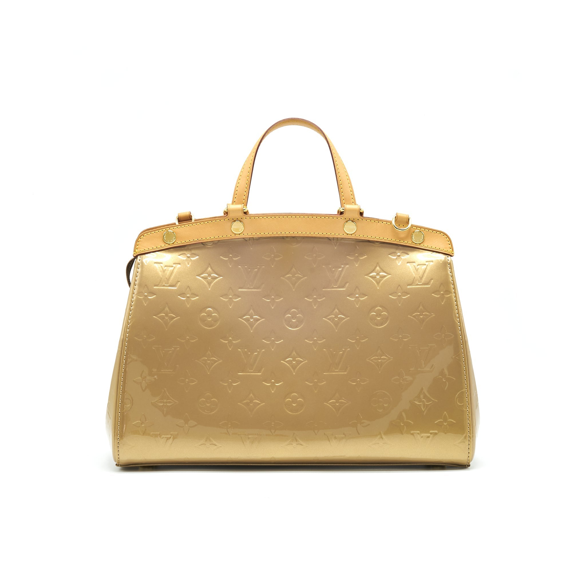 LOUIS VUITTON VERNIS BREA MM BEIGE POUDRE