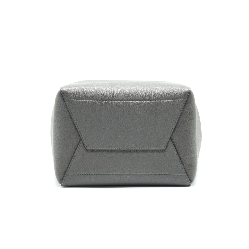CELINE SANGLE BUCKET BAG DARK GREY WITH BLACK STITCHING