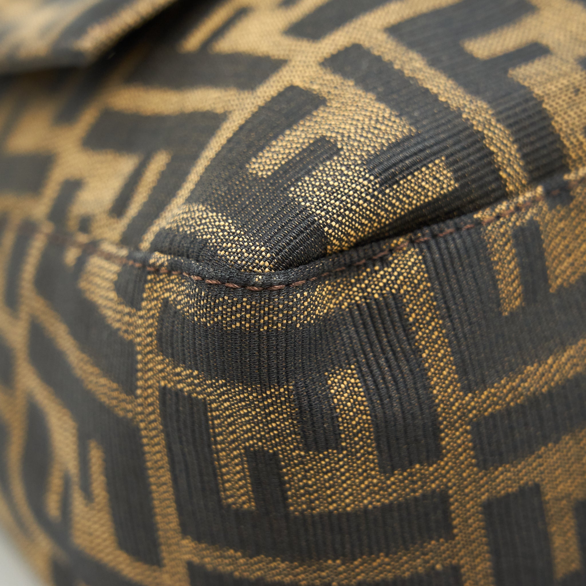FENDI VINTAGE ZUCCA MAMMA BAGUETTE BAG