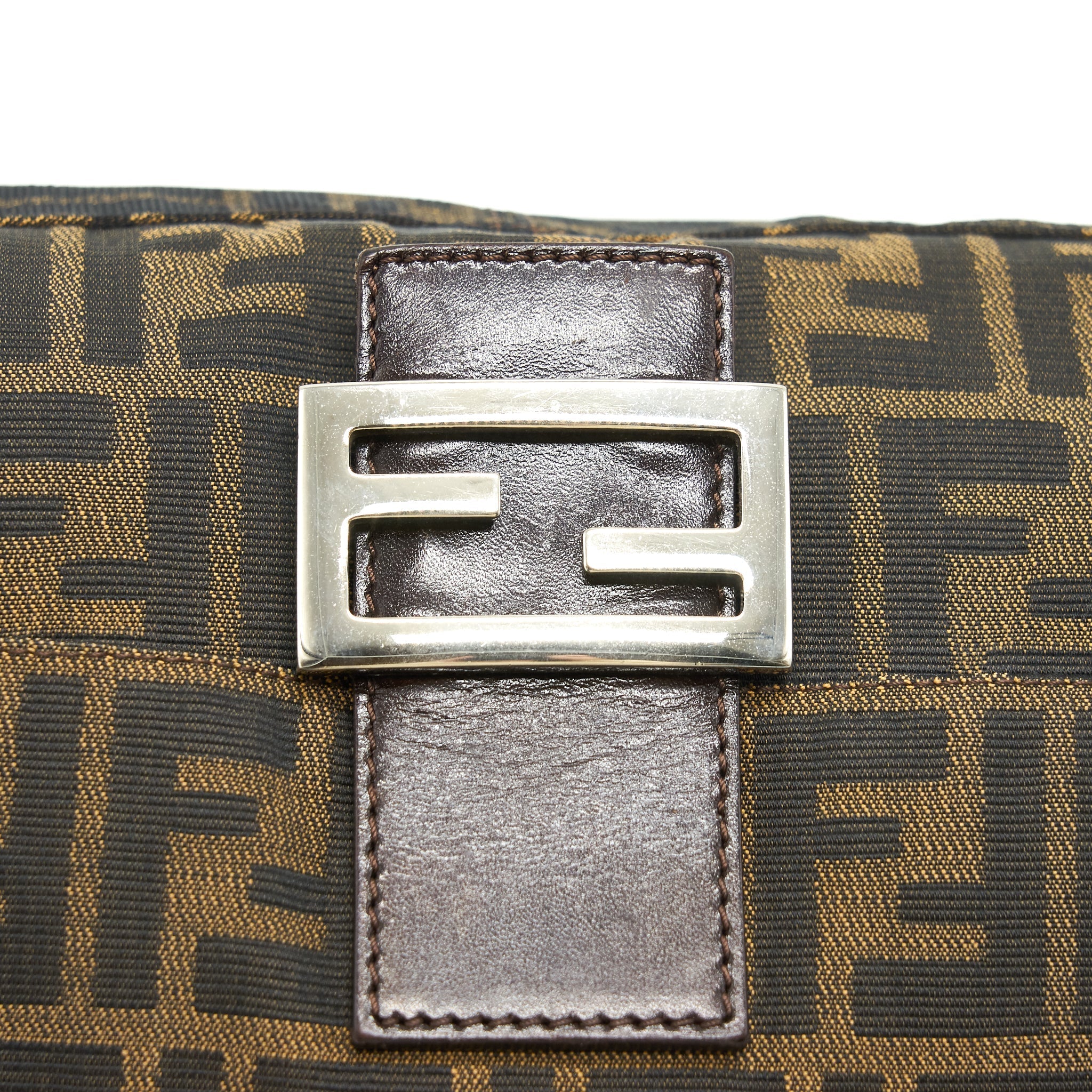 FENDI VINTAGE ZUCCA MAMMA BAGUETTE BAG