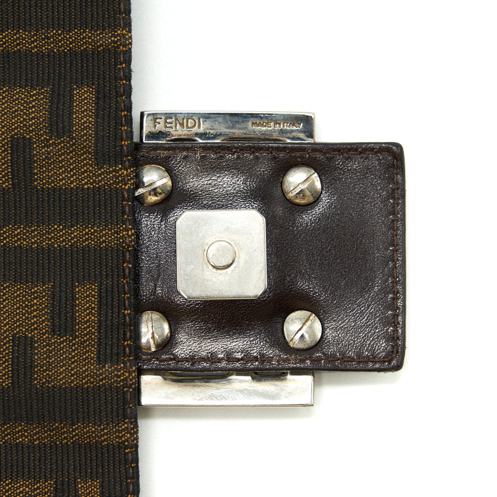 FENDI VINTAGE ZUCCA MAMMA BAGUETTE BAG