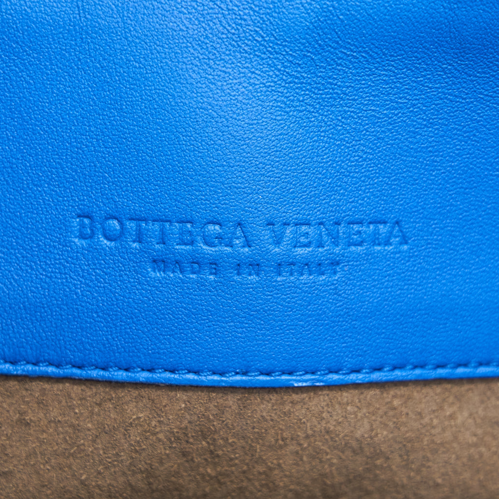 BOTTEGA VENETA SMALL OLYMPIA BAG BLUE