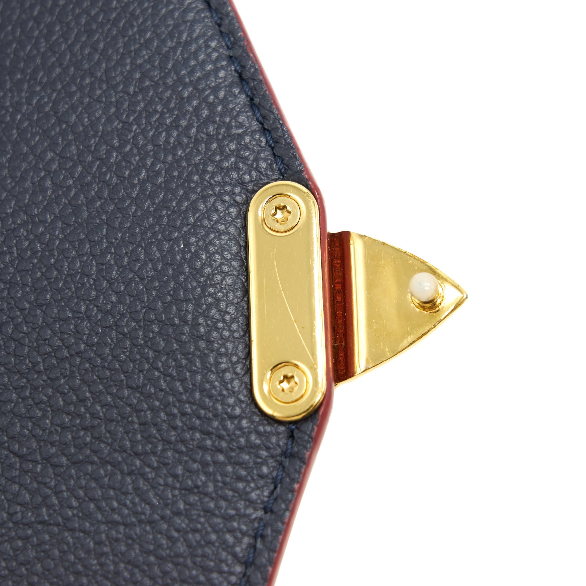 LOUIS VUITTON POCHETTE METIS MONOGRAM EMPREINTE LEATHER MARINE ROUGE