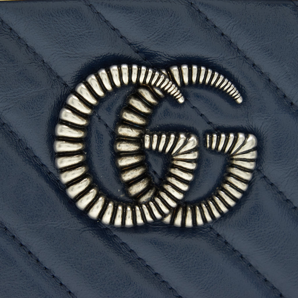 GUCCI SMALL GG MARMONT BAG NAVY