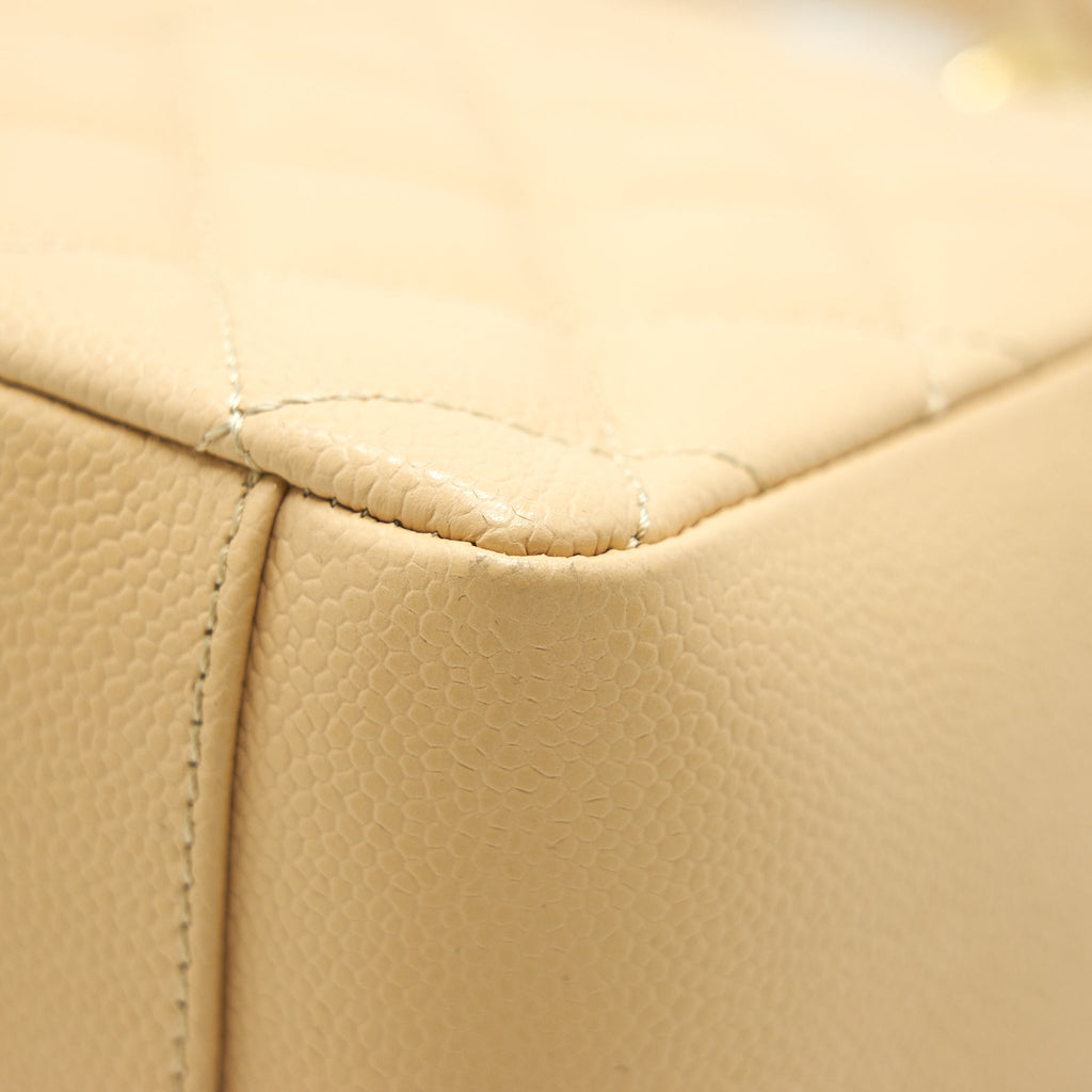 CHANEL CAVIAR GRAND SHOPPING TOTE GST BEIGE