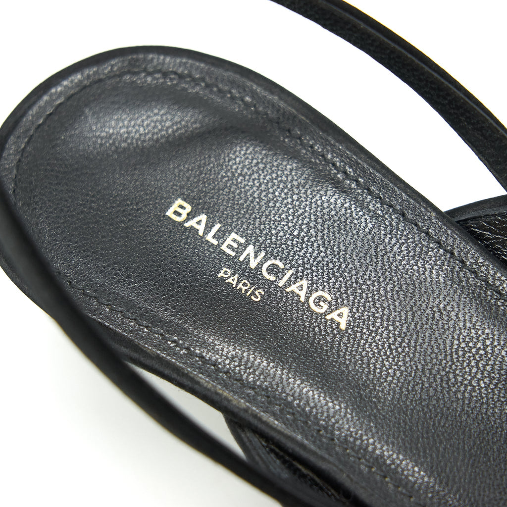 BALENCIAGA BOW KNIFE SLINGBACK BLACK SIZE37