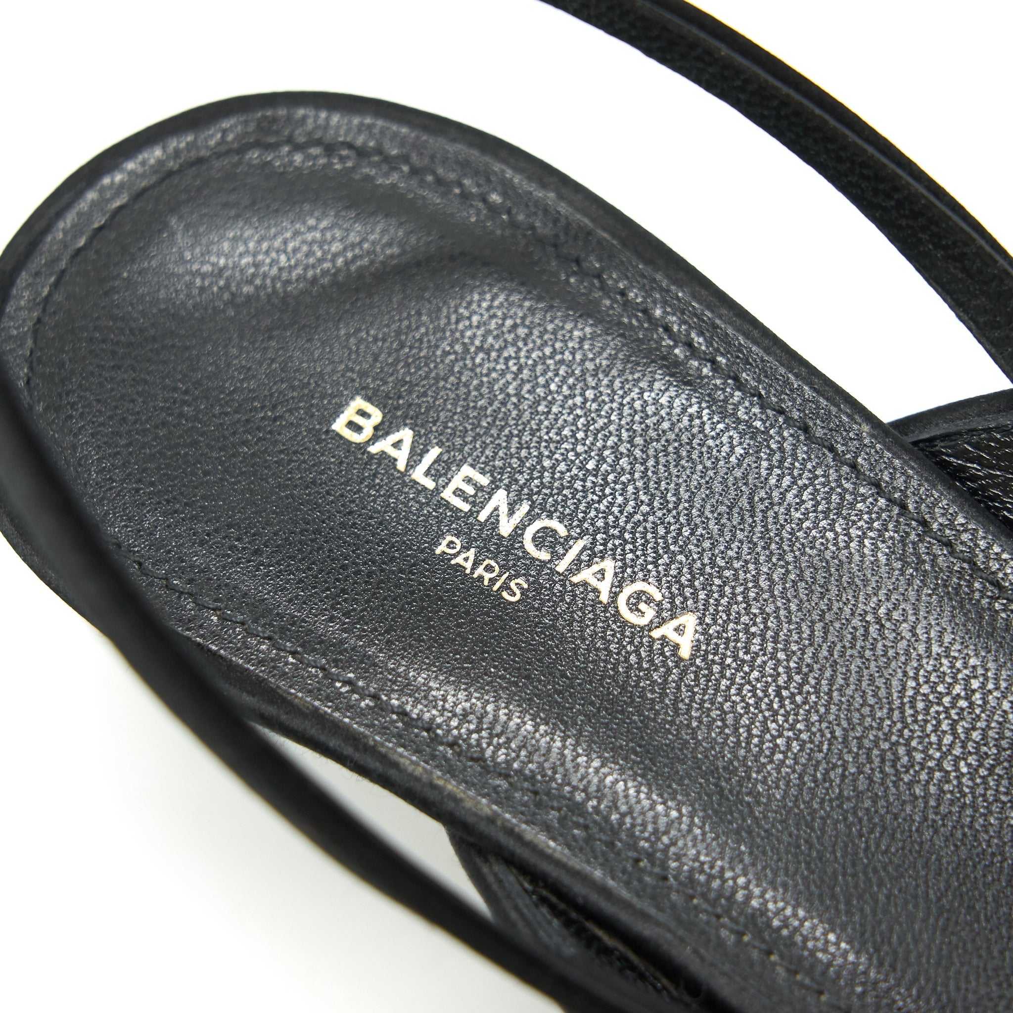 BALENCIAGA BOW KNIFE SLINGBACK BLACK SIZE37