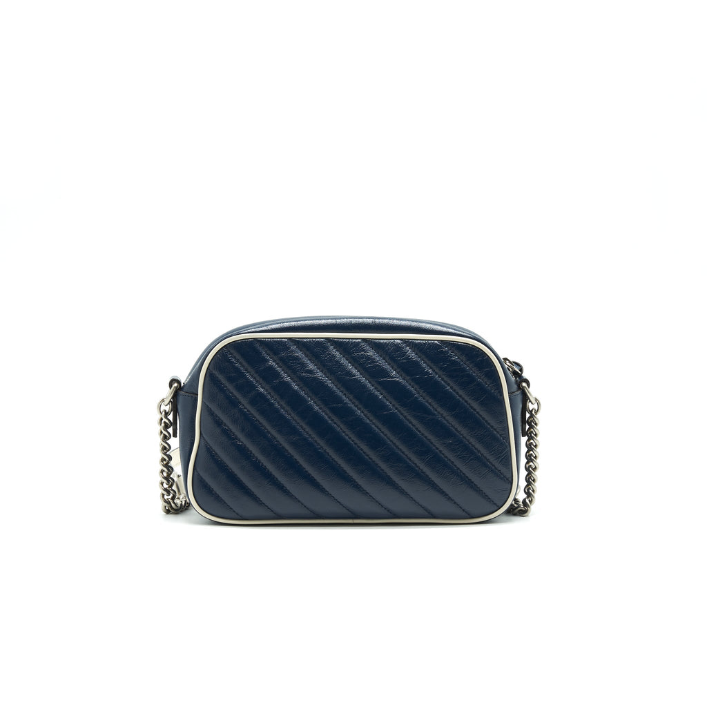 GUCCI SMALL GG MARMONT BAG NAVY