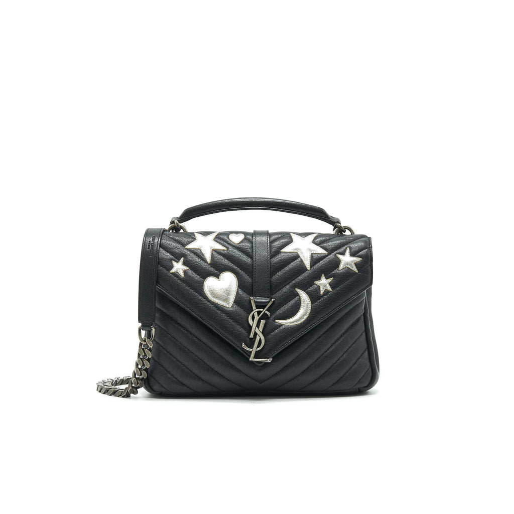 SAINT LAURENT / YSL CHEVRON MONOGRAM BAG LIMITED EDITION