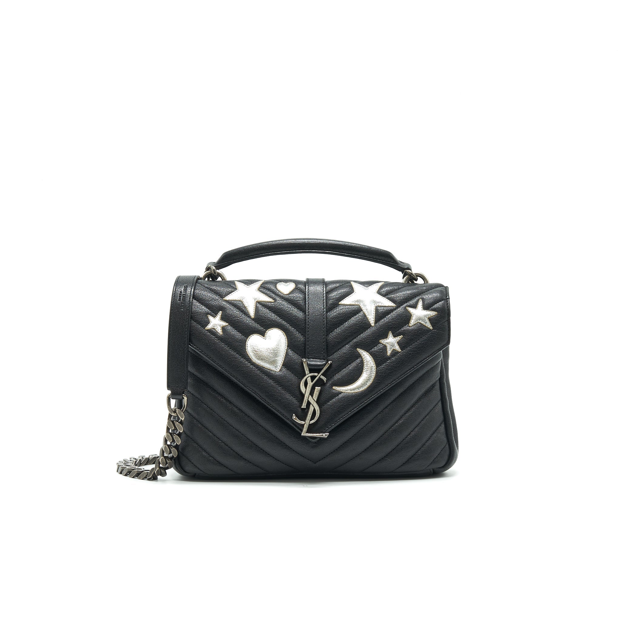 SAINT LAURENT / YSL CHEVRON MONOGRAM BAG LIMITED EDITION