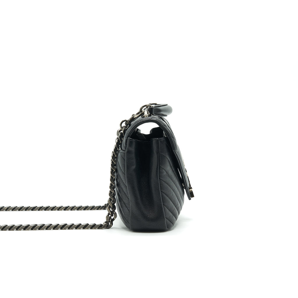 SAINT LAURENT / YSL CHEVRON MONOGRAM BAG LIMITED EDITION