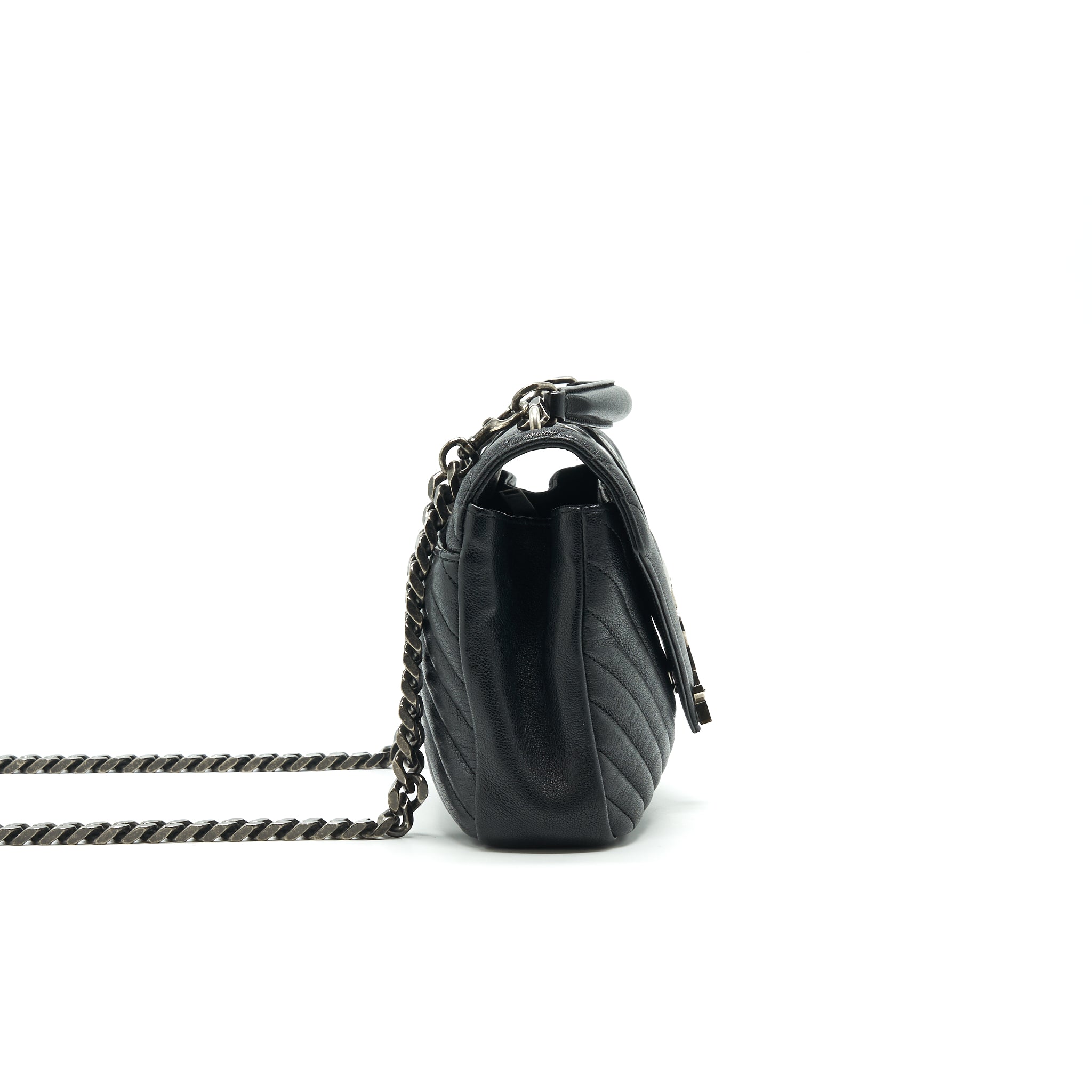 SAINT LAURENT / YSL CHEVRON MONOGRAM BAG LIMITED EDITION