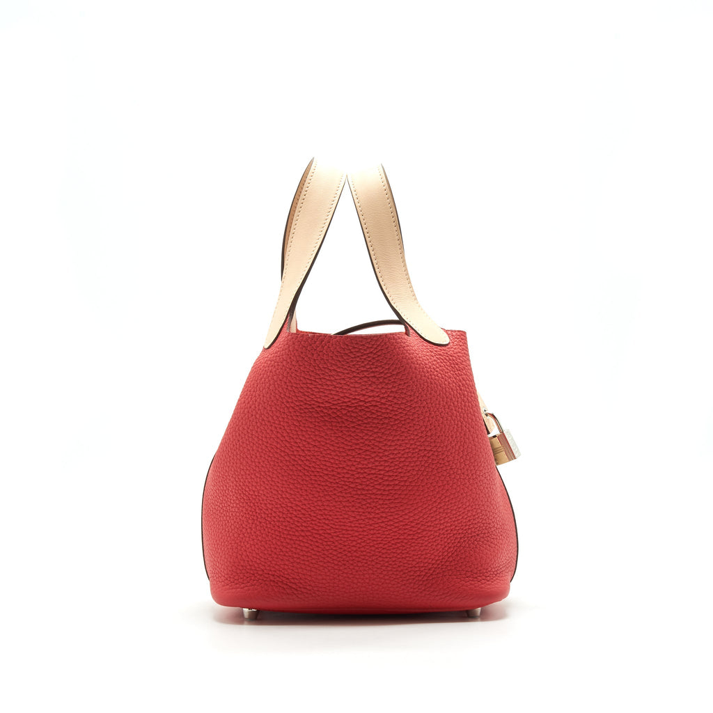 HERMES PICOTIN 18 ROSE TOMATE / ROSE ELGANTINE