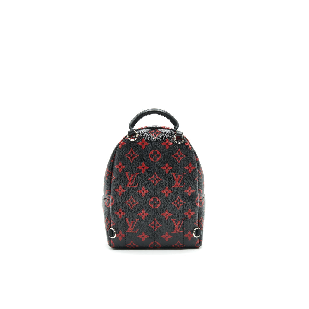 LOUIS VUITTON PALM SPRINGS MINI BACKPACK IN BLACK AND RED