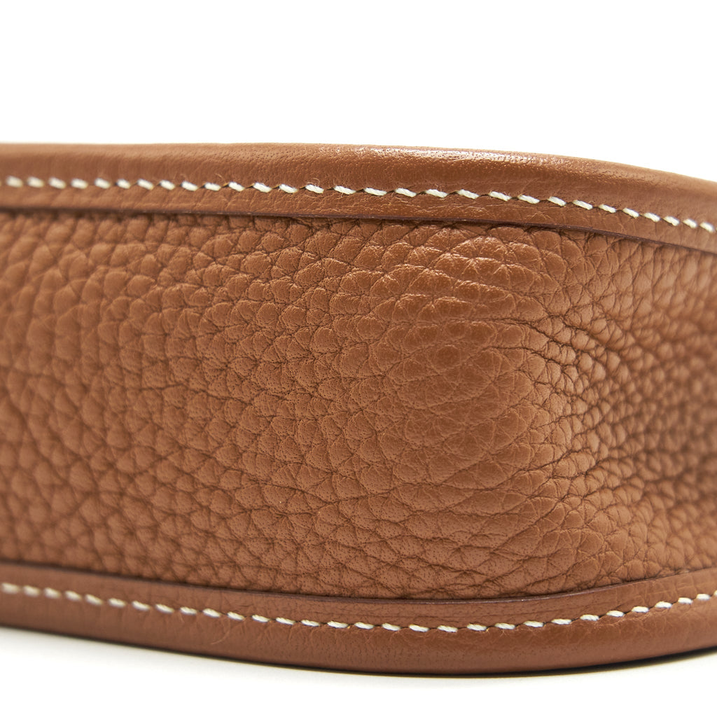 HERMES MINI EVELYNE GOLD WITH GOLD HARDWARE