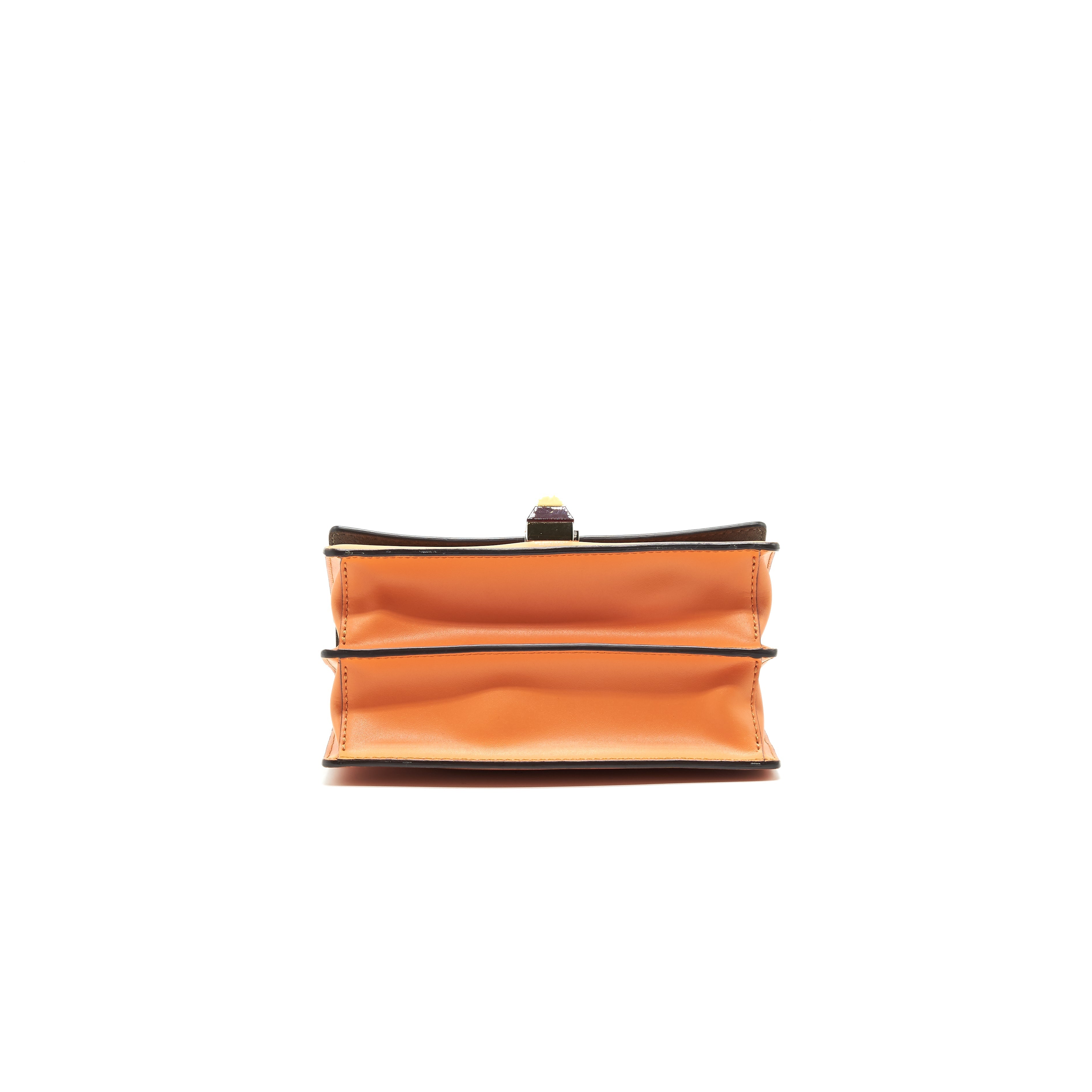 FENDI KAN I SMALL SHOULDER BAG ORANGE