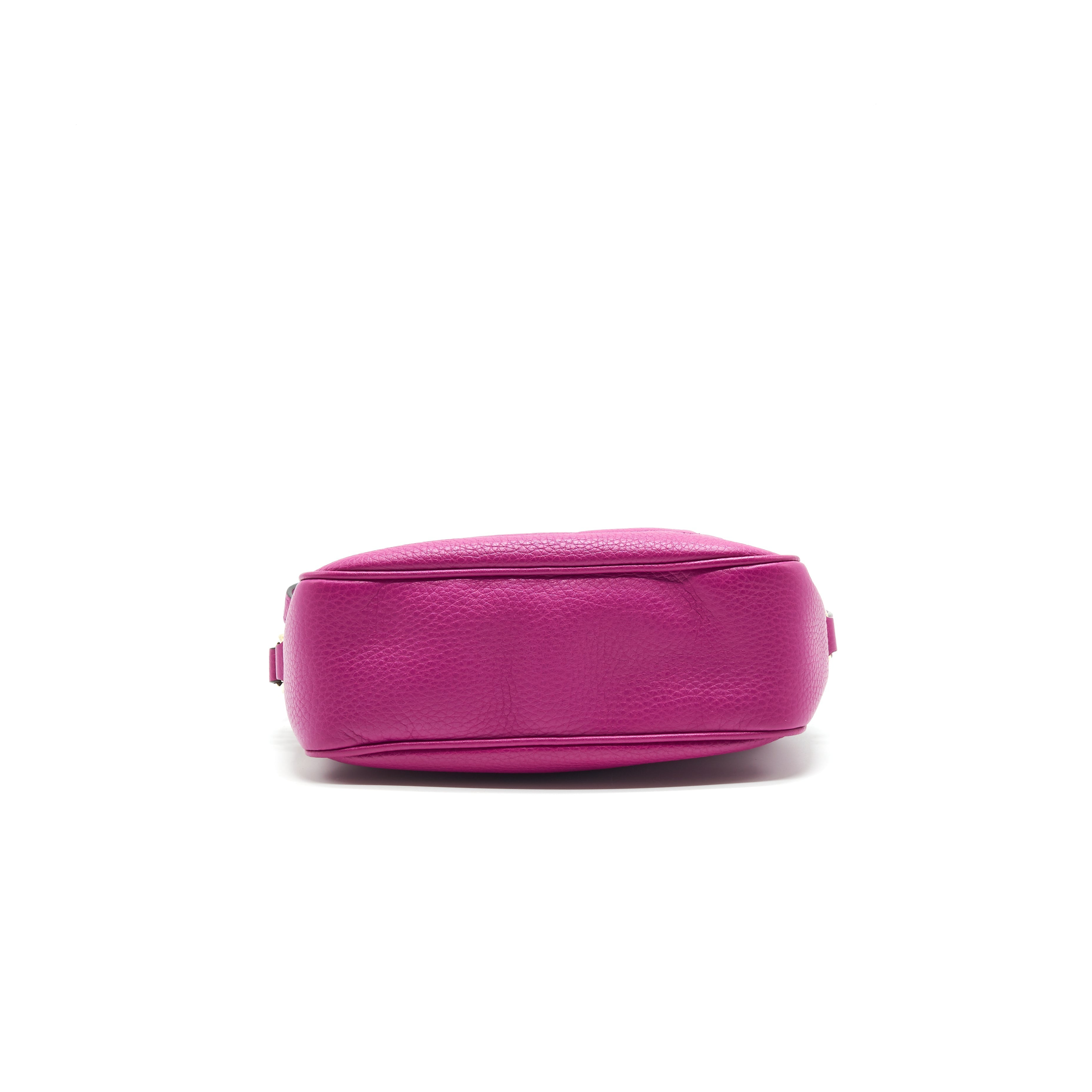 GUCCI SOHO SMALL LEATHER DISCO BAG HOT PINK