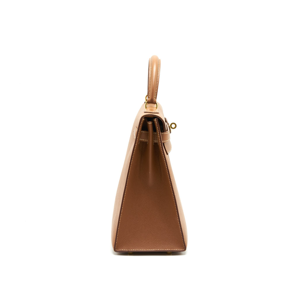 HERMES KELLY 32 SELLIERGOLD WITH GHW EPSOM