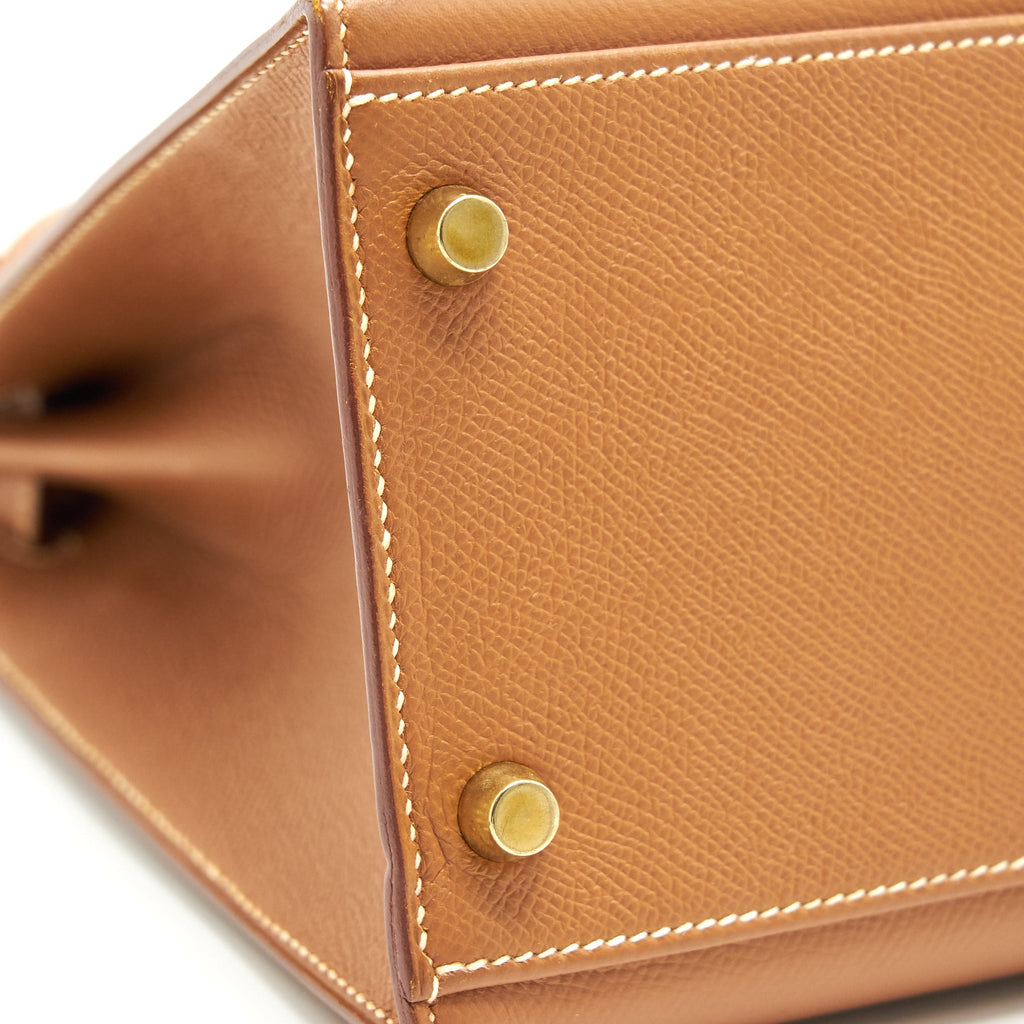 HERMES KELLY 32 SELLIERGOLD WITH GHW EPSOM