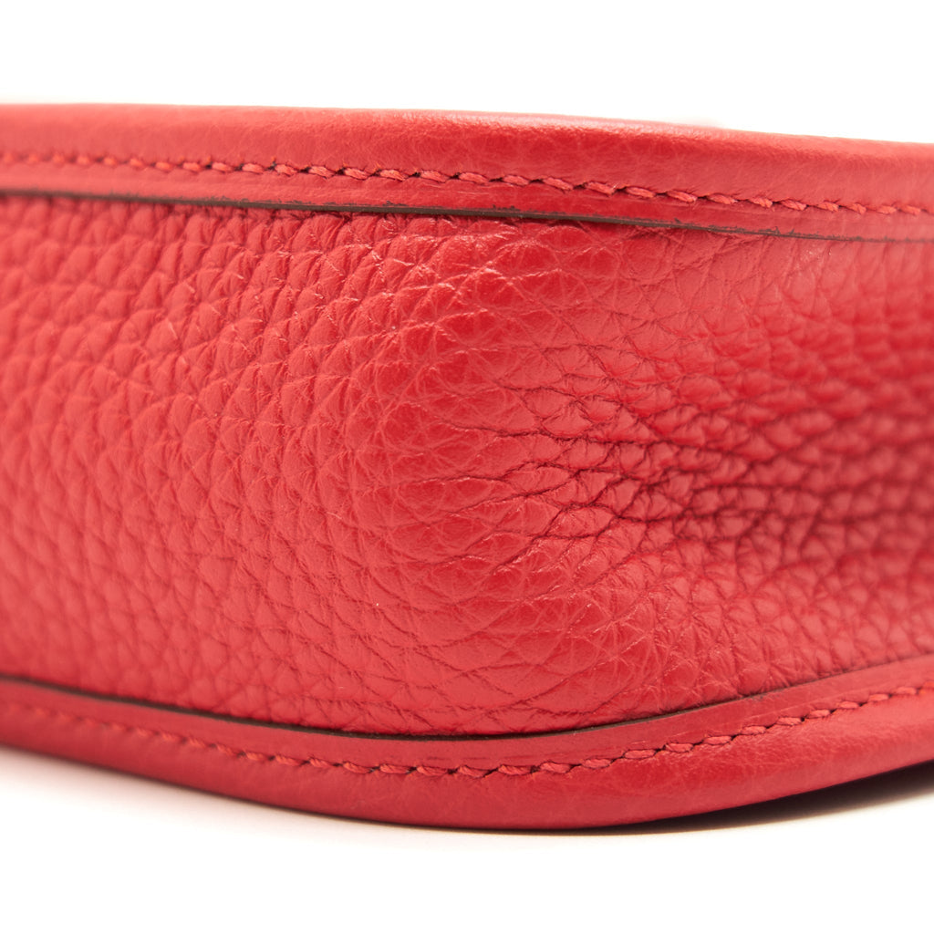 HERMES MINI EVELYNE ROUGE TOMATO